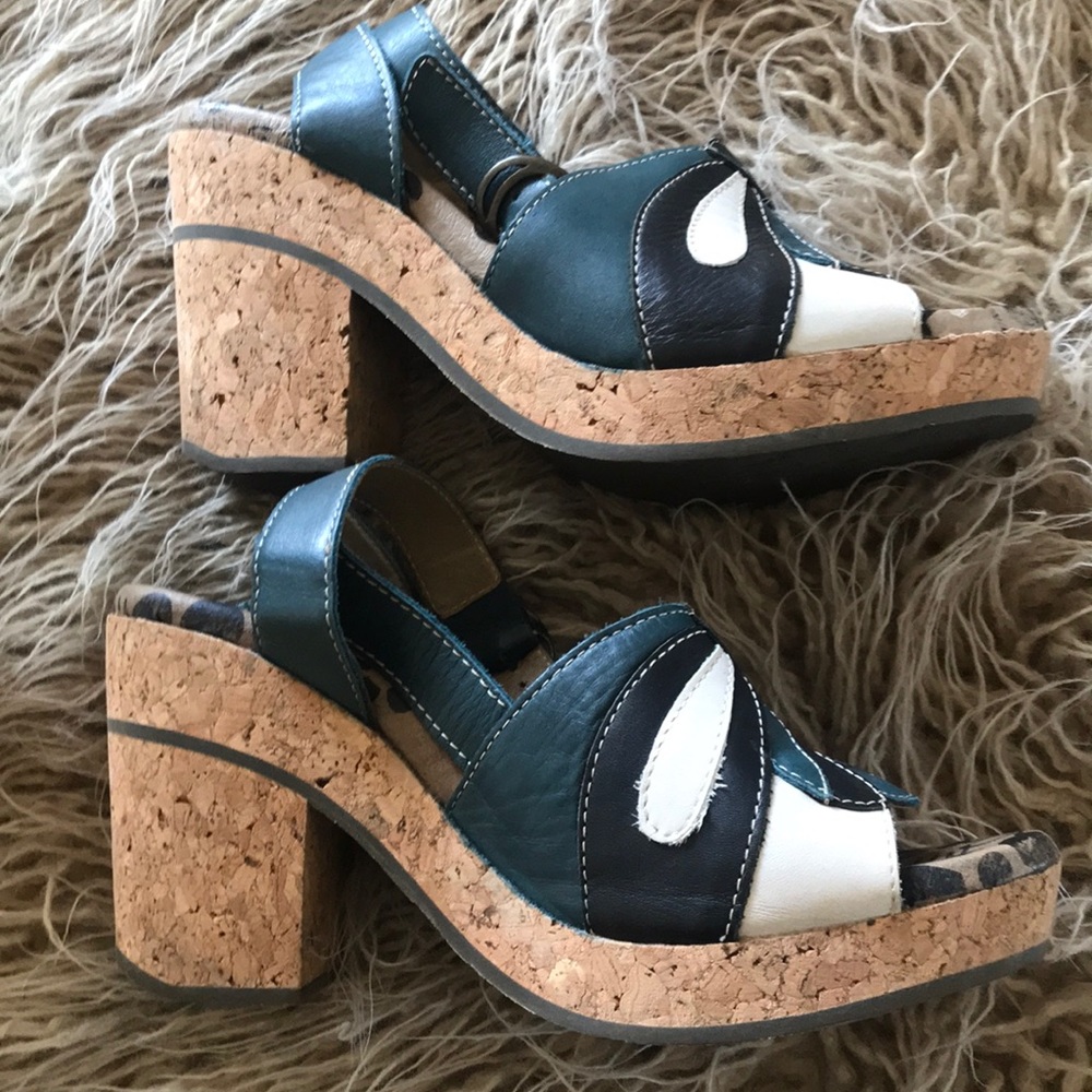 Fly London cork retro sandals. 39 - Picture 4 of 8